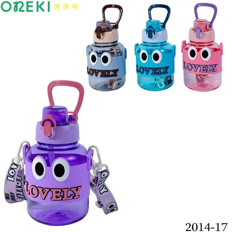 Бутылка для воды детская с соломинкой LOVELY, 2014-17