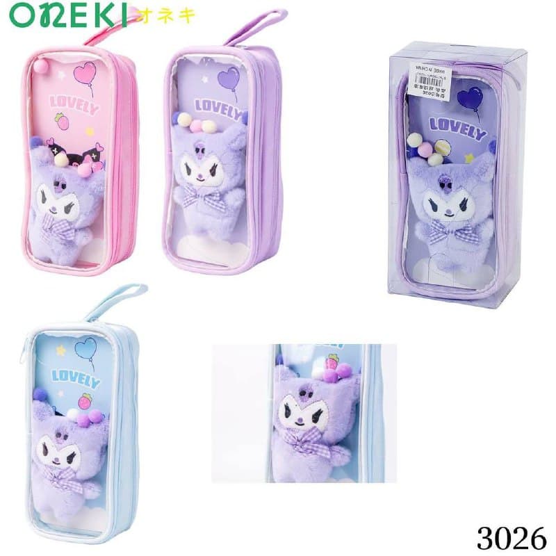 Пенал плюшевый Lovely KUROMI ассортимент, 3026