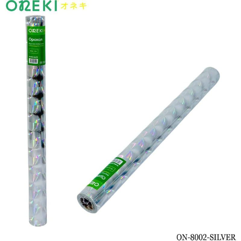 Оракал серебро глянцевый с узором ON-8002-SILVER