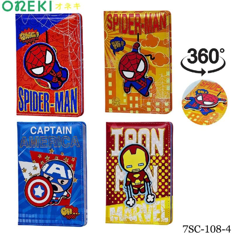 Блокнот анкета SUPER GEROY 4 дизайна, SC-108-4