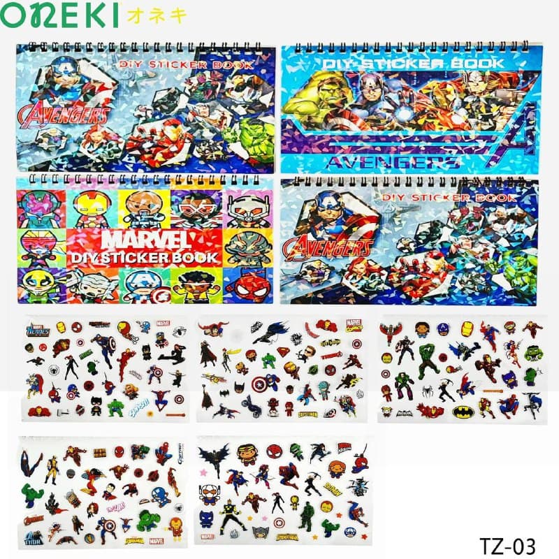 Наклейки AVENGERS 10 листов, TZ-03