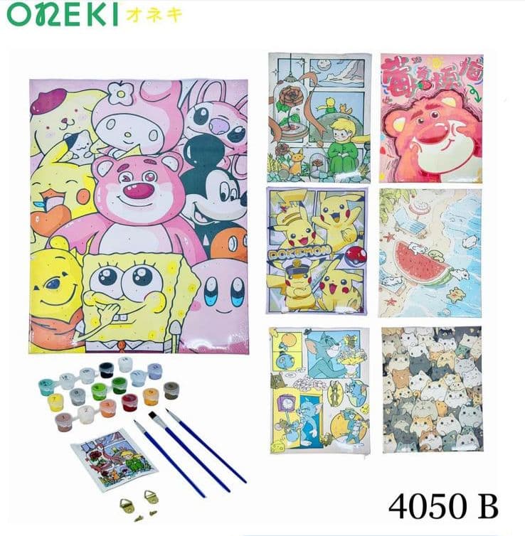 Картина по номерам детская 40x50 см, ON-4050B