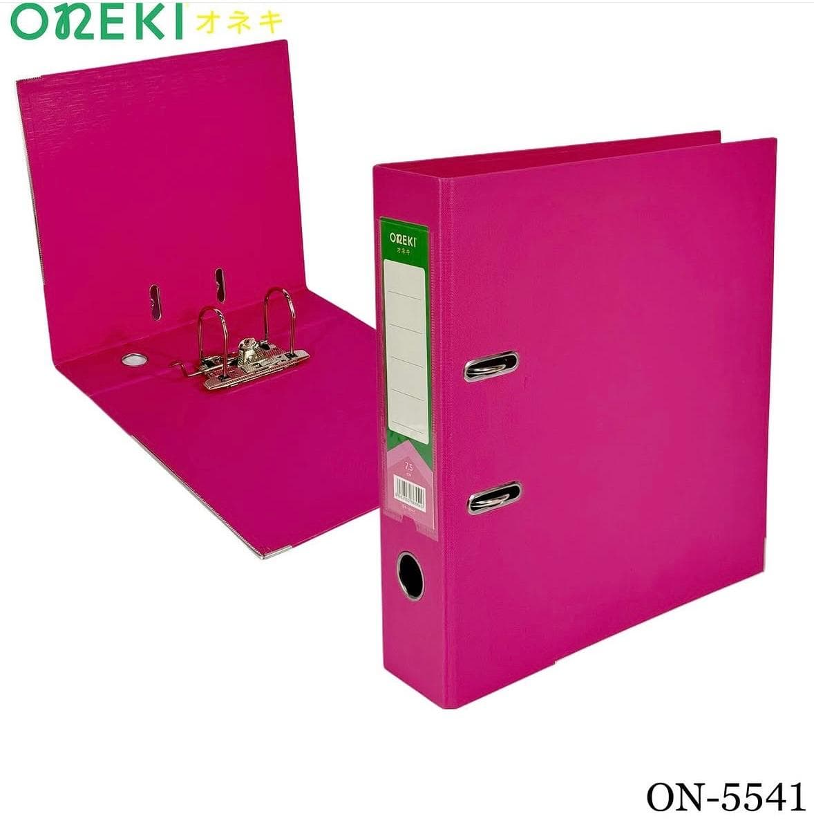 Папка регистрации 7.5см розовая, ONEKI, ON-5541-PINK