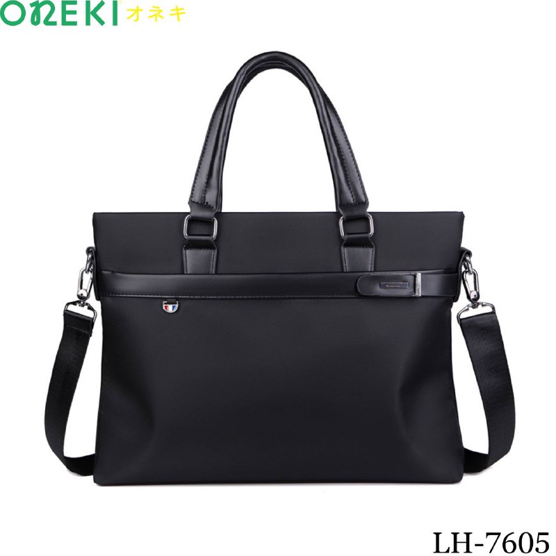 Папка-портфель черный с ремнем LH-7605