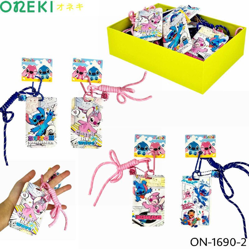 Бэйджик пластиковый вертикальный детский STITCH ON-1690-2