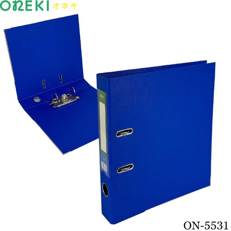 Папка-регистратор синяя 55 мм, ON-5531-BLUE
