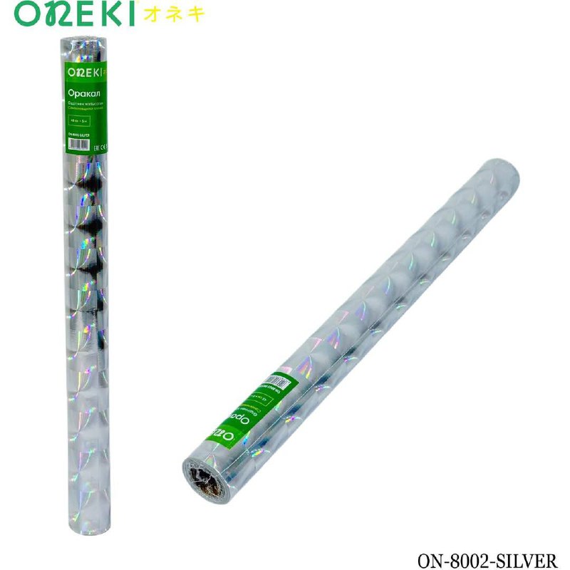 Оракал серебро глянцевый с узором ON-8002-SILVER