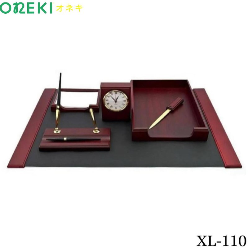 Настольный набор, 7 предметов, красно-черный, XL-1101