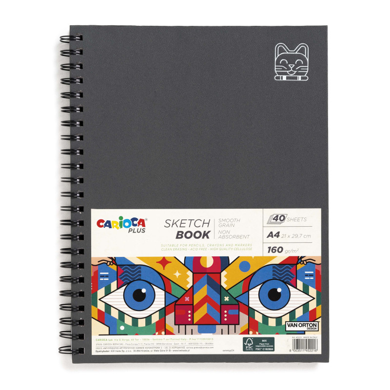 Sketchbook A4, 35 листов 100 грамм, ONEKI, ON-23705-A4