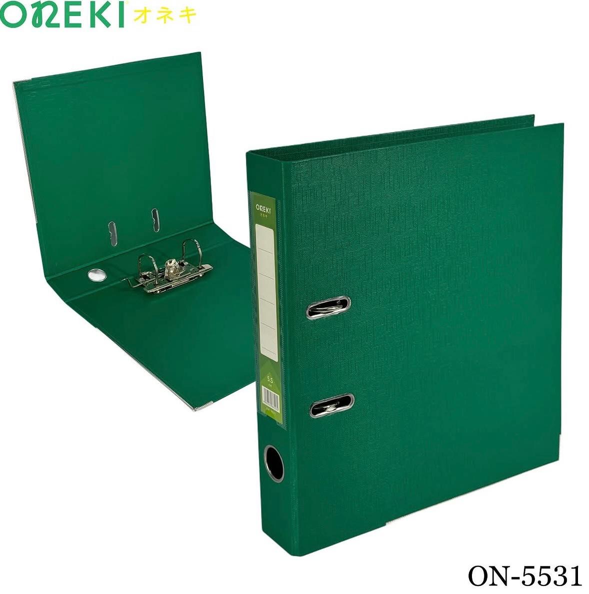 Папка регистратор 5.5 см зеленая, ON-5531-GREEN